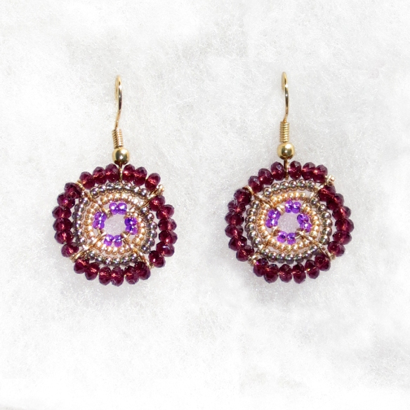 https://www.etsy.com/listing/124361535/small-beaded-earrings-purple-glass